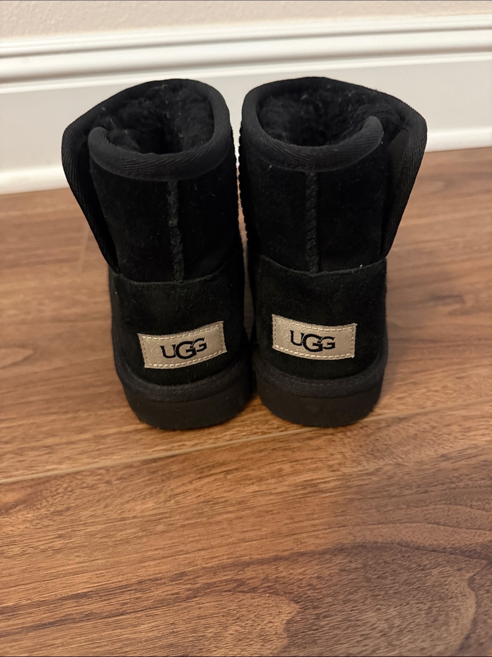 Size 1 Kids black UGG boots